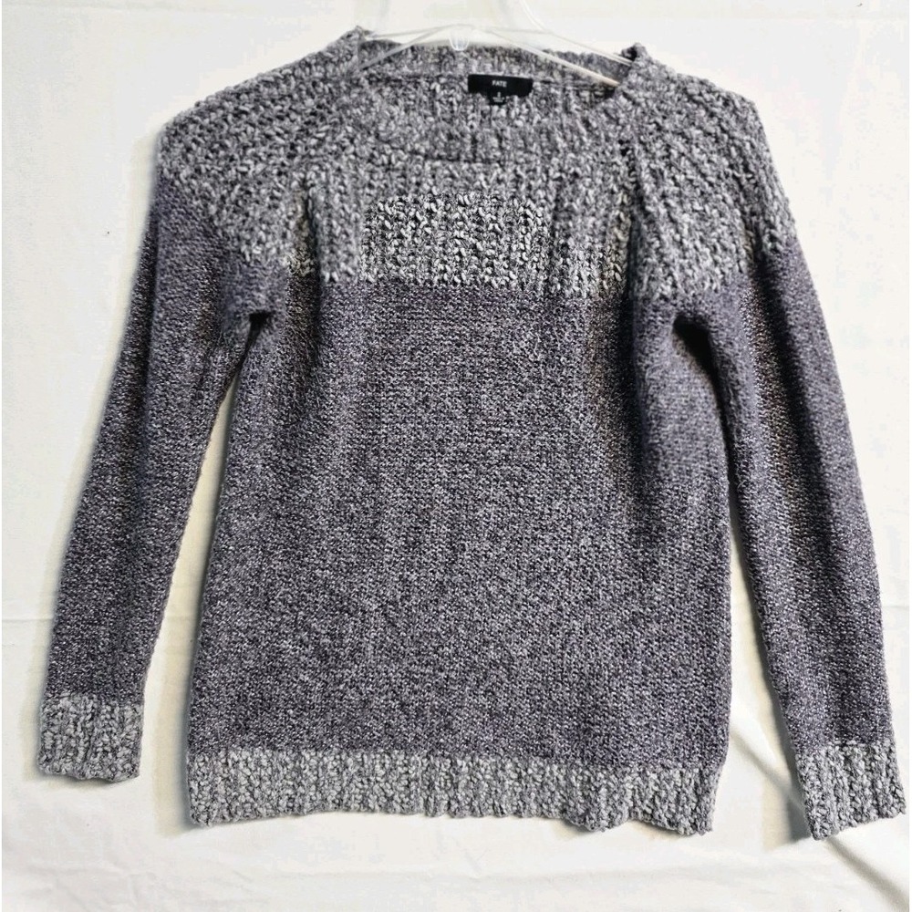 FATE Clairina Textured Sweater Womens S Taupe Stitch Fix
